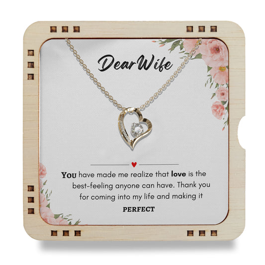 Dear Wife- Thank you for coming into my life