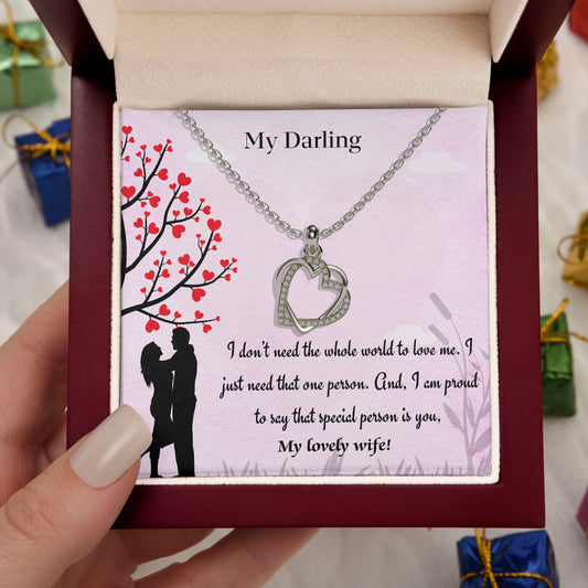 My Darling - 18K Gold Plated Necklace For My Lovely Wife