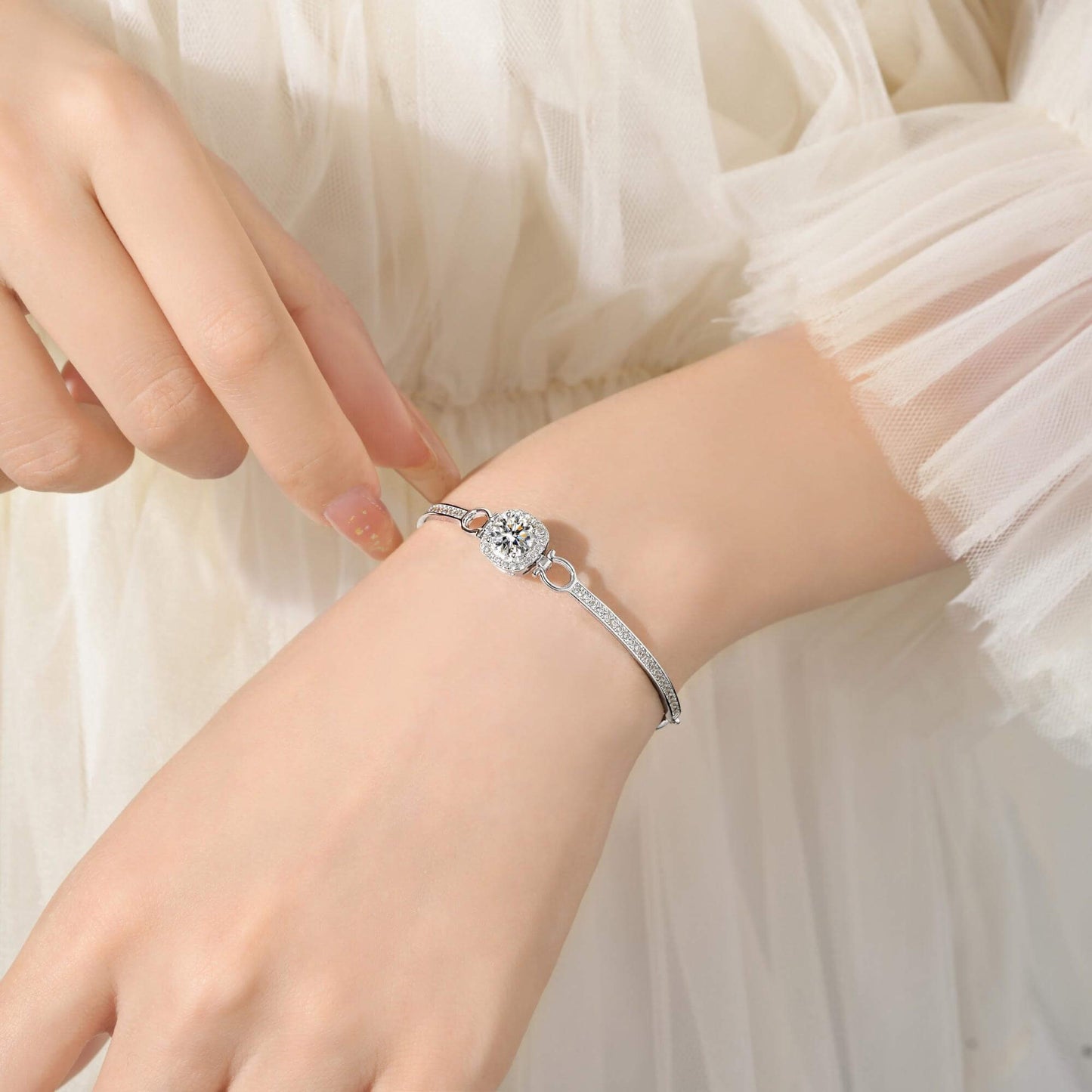 Square Candy Moissanite Bracelet