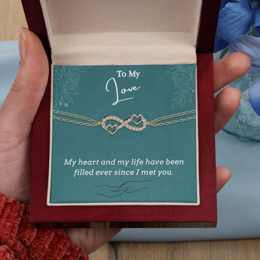 To My Love- I met you, 18K Gold Plated