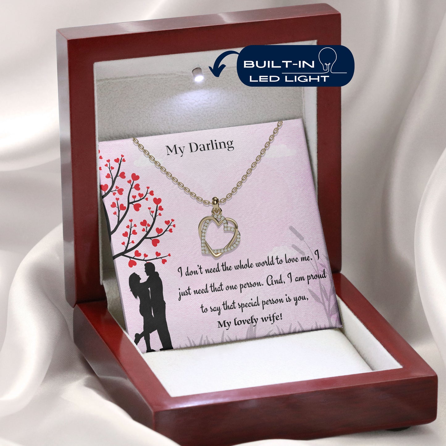 My Darling - 18K Gold Plated Necklace For My Lovely Wife