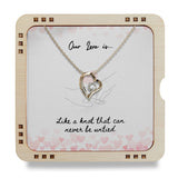 Our love is- Like a knot that can never be untied, 18K Gold Plated Necklace