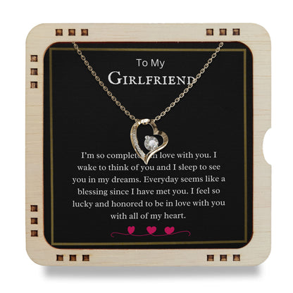18K Gold Plated Necklace To My Girlfriend - I’m so completely in love with you
