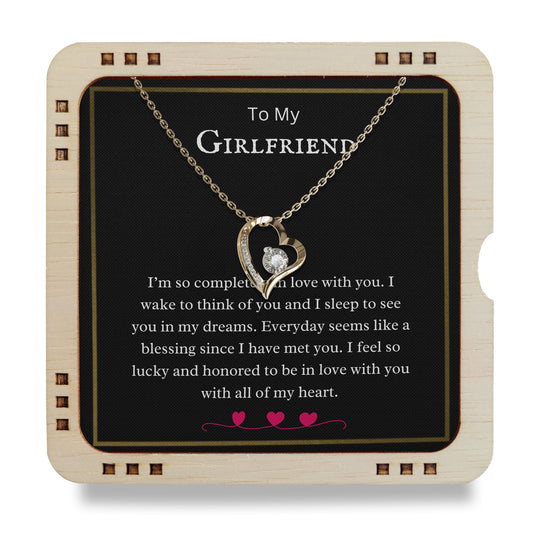 18K Gold Plated Necklace To My Girlfriend - I’m so completely in love with you