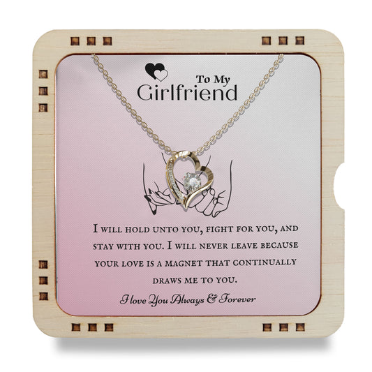 18K Gold Plated Necklace To My Girlfriend - Your Love Is Magnet