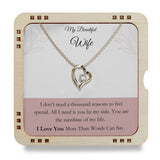 My Beautiful Wife- All i need is you, 18K Gold Plated Necklace