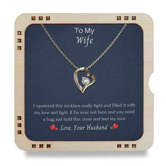 To My Wife- Feel my love, 18k Gold Plated Necklace
