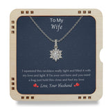 To My Wife- Feel my love, 18k Gold Plated Necklace