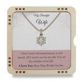 My Beautiful Wife- All i need is you, 18K Gold Plated Necklace (Copy)