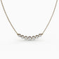 7 Stone CZ Diamond 925 Sterling Silver Necklace