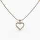 Heart Classic Necklace, 925 Sterling Silver