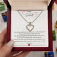 To My Girlfriend - I am grateful to have you by my side, 18K gold plated Heart Necklace