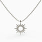 Starburst Diamond Pendant, 925 Silver Gold Plated