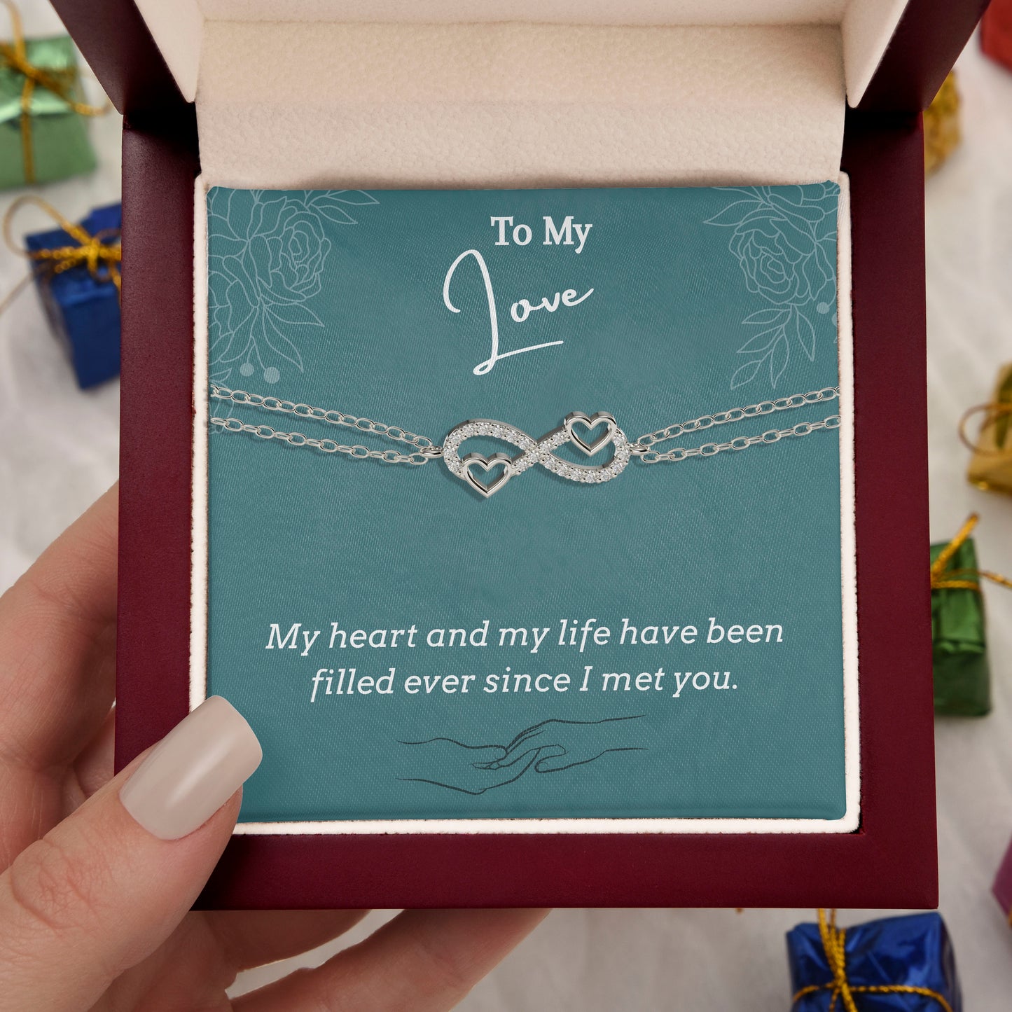 To My Love- I met you, 18K Gold Plated