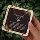 To My Girlfriend - You are the beating of my heart, 18K gold plated necklace