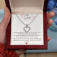 To My Girlfriend - I am grateful to have you by my side, 18K gold plated Heart Necklace