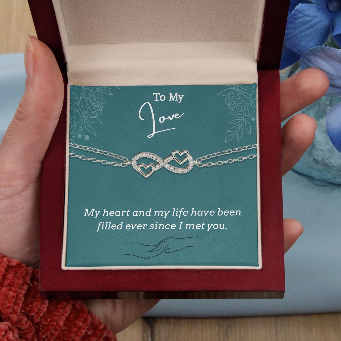 To My Love- I met you, 18K Gold Plated