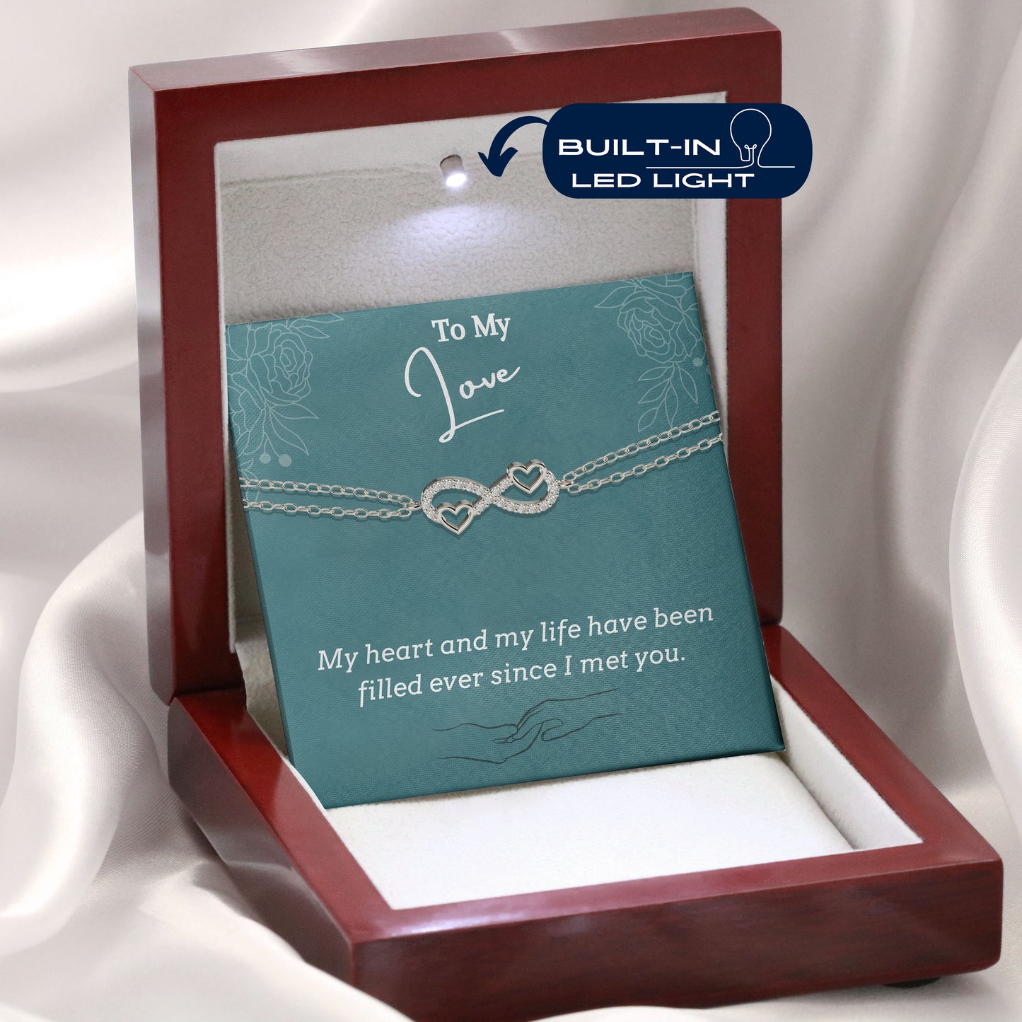 To My Love- I met you, 18K Gold Plated