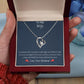 To My Wife- Feel my love, 18k Gold Plated Necklace