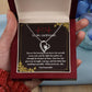 To My Girlfriend - You are the beating of my heart, 18K gold plated necklace