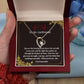 To My Girlfriend - You are the beating of my heart, 18K gold plated necklace