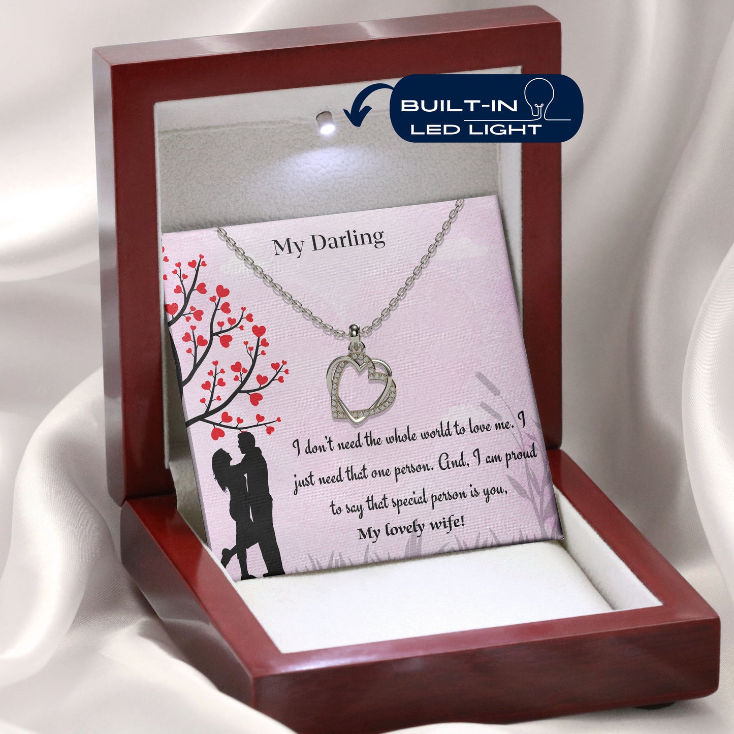 My Darling - 18K Gold Plated Necklace For My Lovely Wife