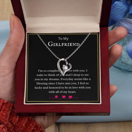 18K Gold Plated Necklace To My Girlfriend - I’m so completely in love with you