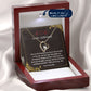 To My Girlfriend - You are the beating of my heart, 18K gold plated necklace