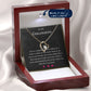 18K Gold Plated Necklace To My Girlfriend - I’m so completely in love with you