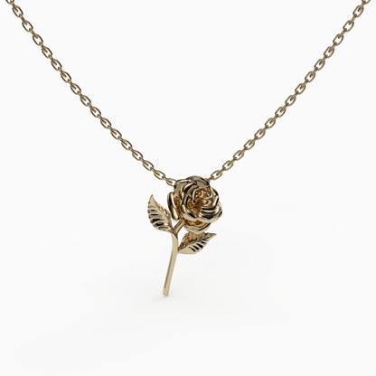 Rose Love 18K Yellow Gold Plated, 925 Sterling Silver