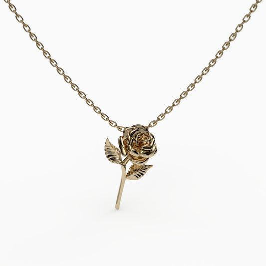 Rose Love 18K Yellow Gold Plated, 925 Sterling Silver