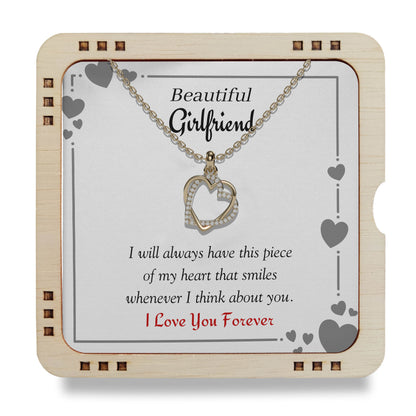 Beautiful Girlfriend- I Love You Forever, 18K Gold plated Necklace