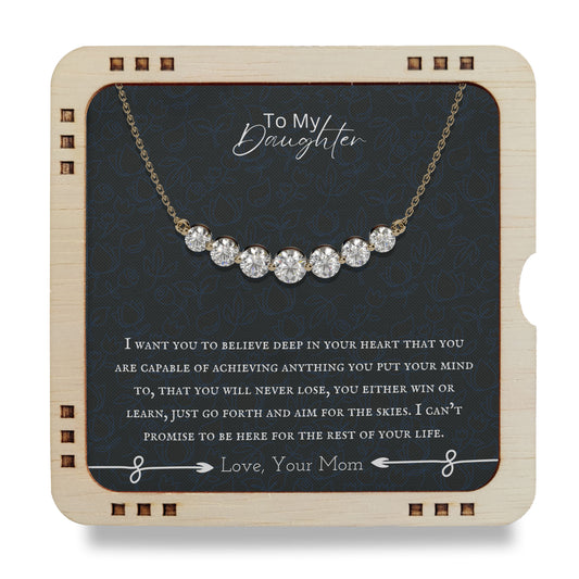 18K Gold Plated Necklace To My Daughter- I want you to believe in your heart