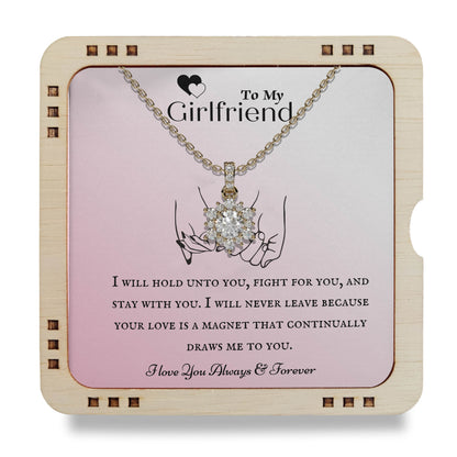 18K Gold Plated Necklace To My Girlfriend - Your Love Is Magnet