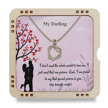 My Darling - 18K Gold Plated Necklace For My Lovely Wife